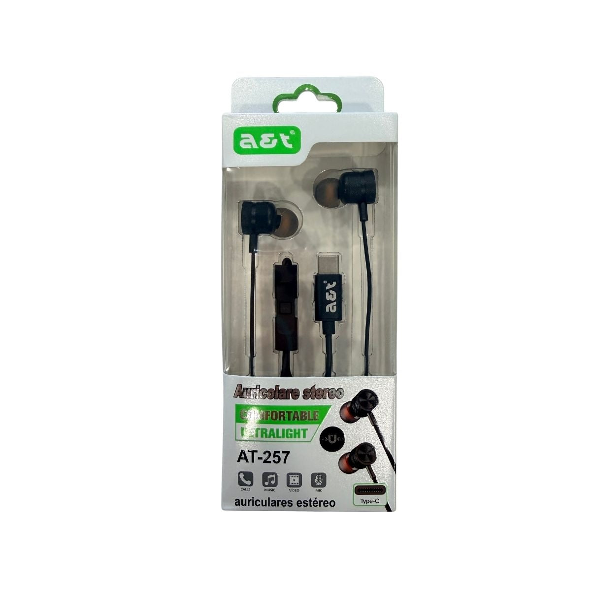 AURICOLARE STEREO TYPE-C AT-257