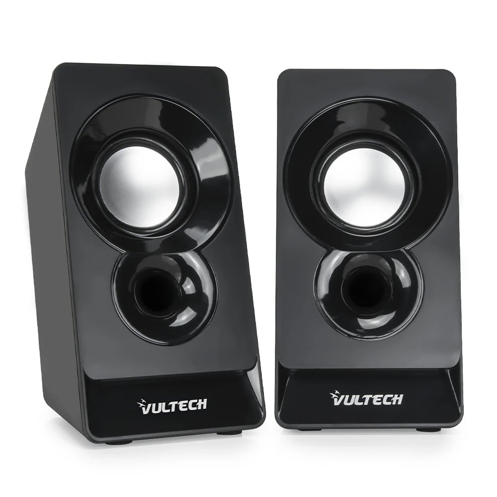 Casse Acustiche 2.0 Autoal. USB 2.0 Nere
