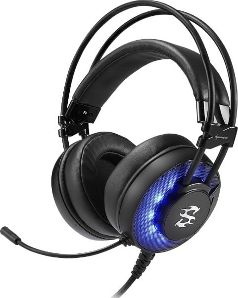 Stereo Headset, USB, Blue LED