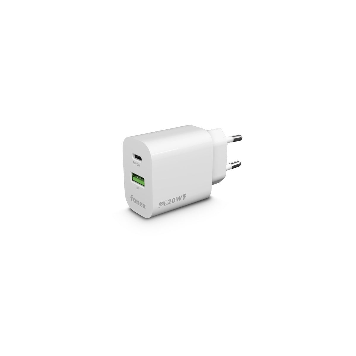 Alimentatore da Rete con Porta USB e Porta Type-C