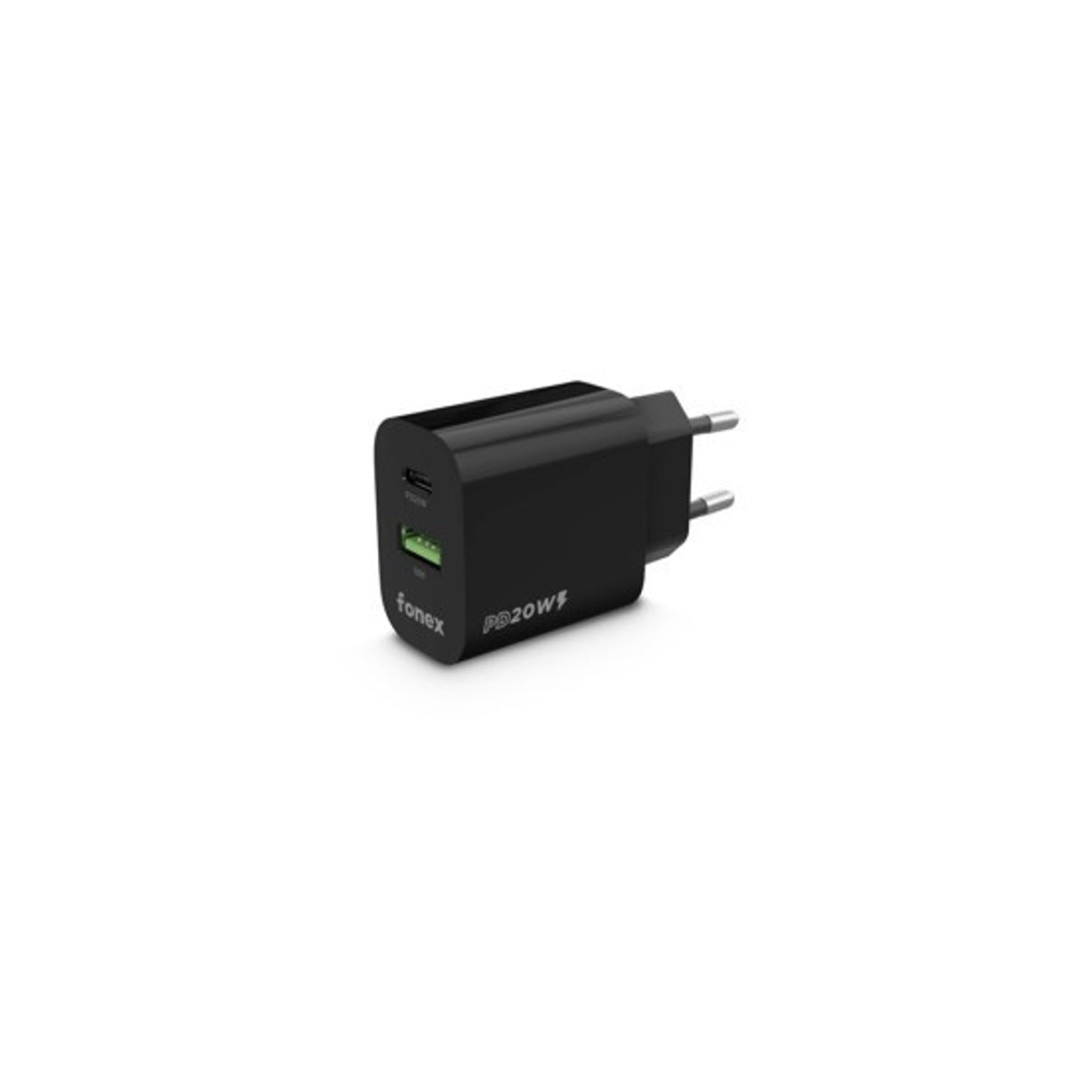 Alimentatore da Rete Porta USB e Porta Type-C 20W
