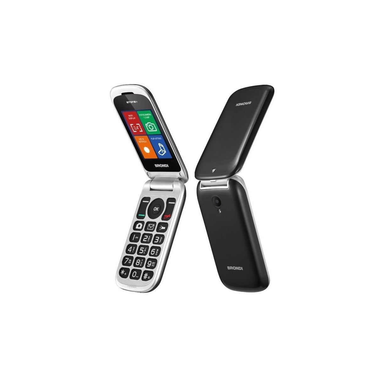 BRONDI STONE FEATURE PHONE CLAMSHELL DUAL