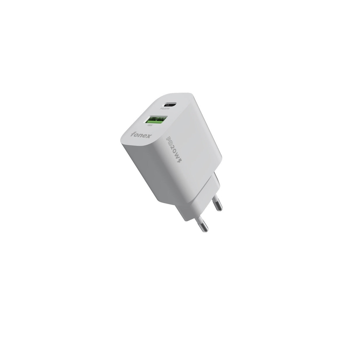 Alimentatore da Rete con Porta USB e Porta Type-C