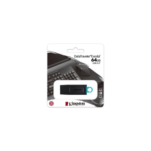 KINGSTON 64GB USB 3.2 G1 DATATRAVELER EXODIA S