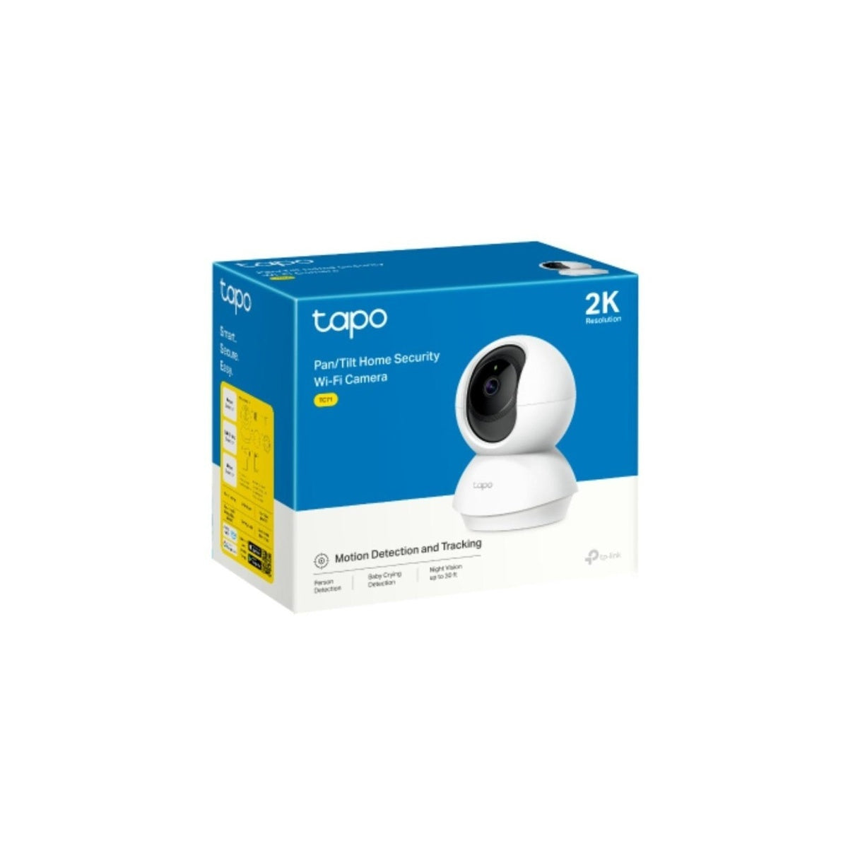 Pan/tilt Home Security Wi-Fi Camera, 2k (2304x1296